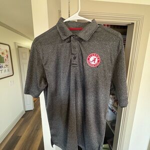 Gray Polo Shirt with Alabama logo